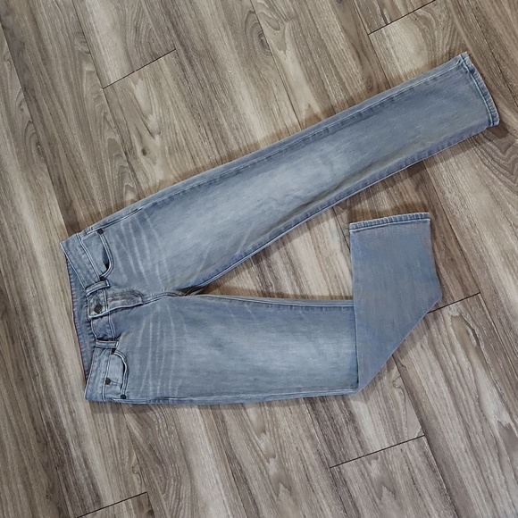 Signature Gray Denim Mid-Rise Stretch Ankle Length Jeans Women's 2 - Picture 2 of 14